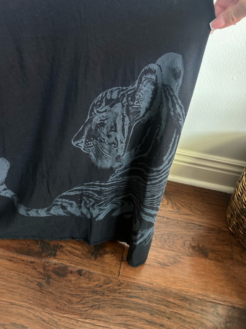 NEW Key Closet Street Wear Los Angeles Black V-Neck Maxi Dress Tiger Sz S - Picture 2 of 6